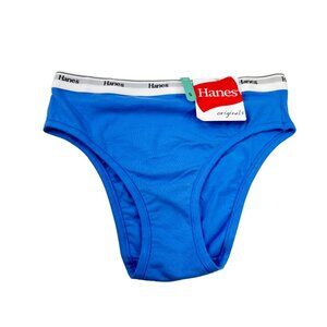 Hanes Originals Women's Size Small Panty Bikini Blue New With Tags